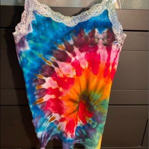 Ice tie dye tank top